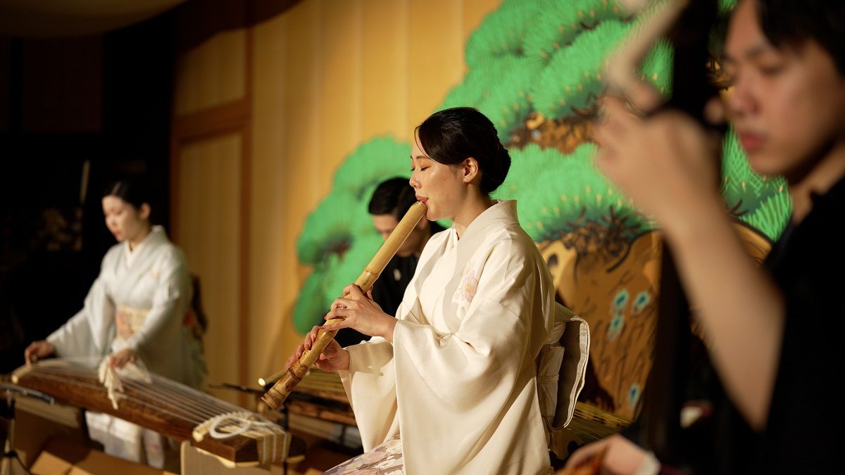 箏・尺八・津軽三味線の生演奏と和の世界体験。日本の伝統芸能を観て