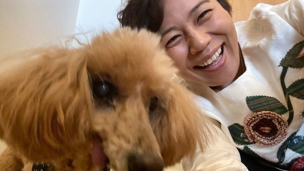青木さやか「老犬・おっぽとの暮らし。結婚したときも離婚したときも