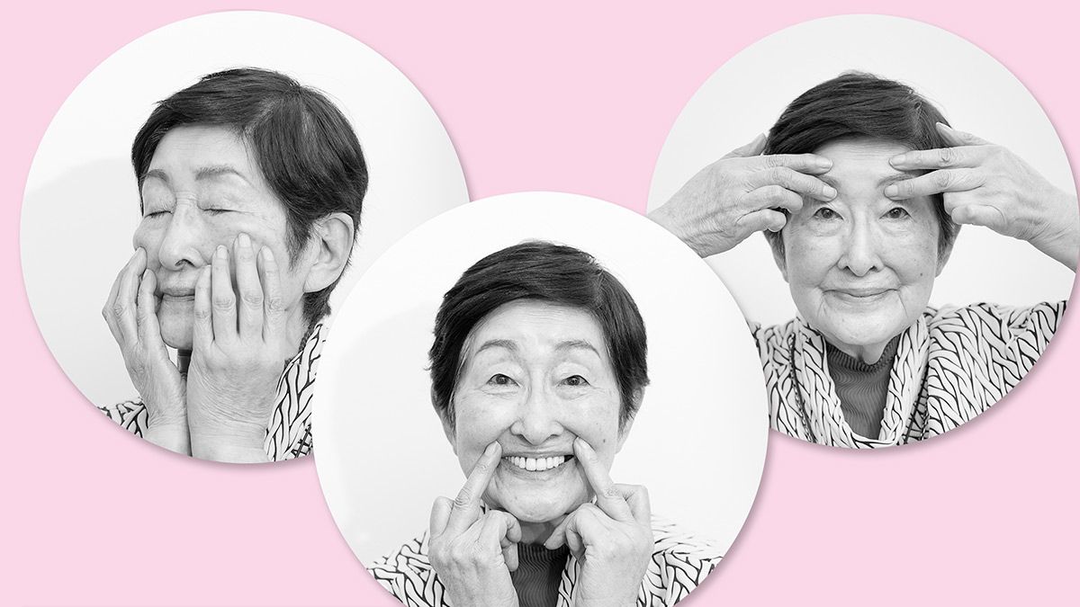 90歳の現役美容研究家・小林照子が教える《福顔ストレッチ》。笑顔に 