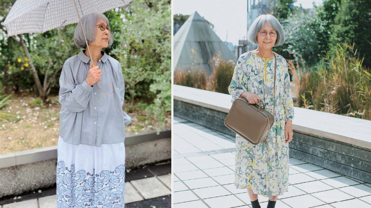 86歳のアパレル店員・小畑さん「ミナ ペルホネン」のワンピースで＜柄もの＞への苦手意識が解消！服は実際に着ないと似合うかどうかわからない  クローゼットには似合うもの、いいもの、大好きな服だけ｜教養｜婦人公論.jp